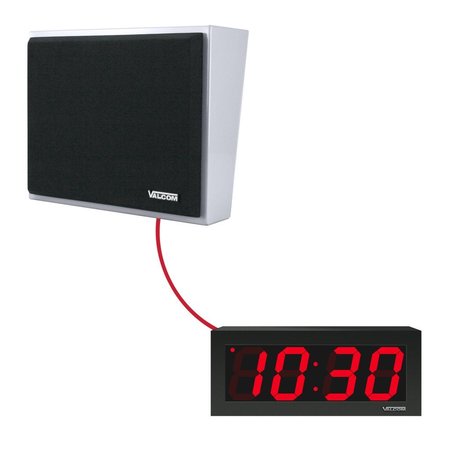Valcom Ip Wall Speaker/Digital Clock Combo VIP-4171-D44-IC